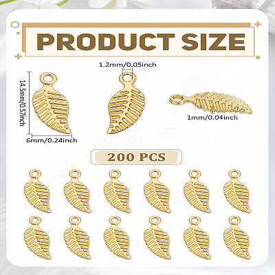200Pcs Alloy Charms FIND-LP0002-71-1