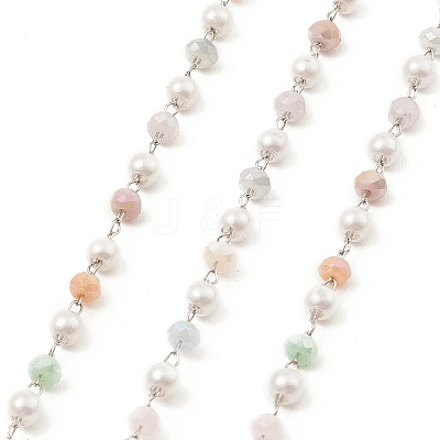 ABS Imitation Pearl Beaded Chains CHS-B003-03-1