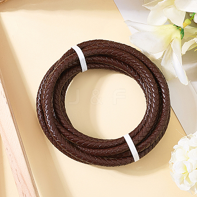 Braided Leather Cord with Core WL-CL0001-01C-1