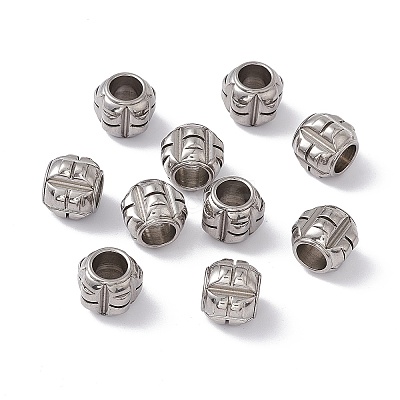 Tarnish Resistant 304 Stainless Steel Beads STAS-E039-9A-1