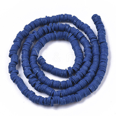 Handmade Polymer Clay Beads Strands CLAY-R089-4mm-010-1