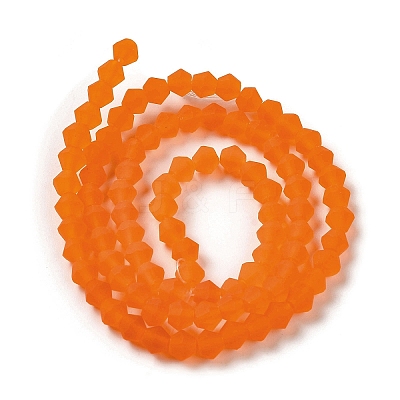 Imitate Austrian Crystal Frosted Glass Beads Strands GLAA-F029-TM2mm-B11-1
