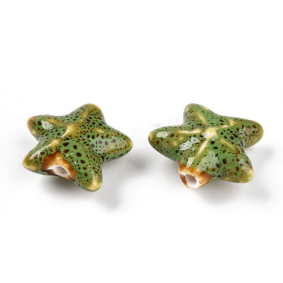 Handmade Porcelain Beads PORC-N008-09J-1