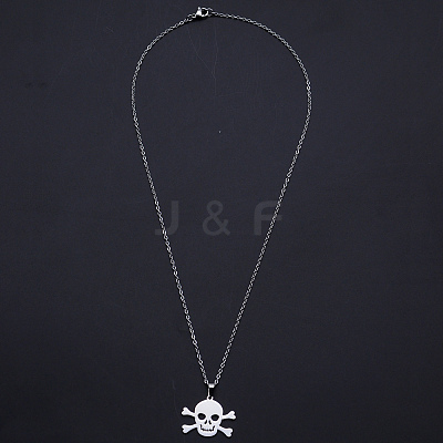 Non-Tarnish 201 Stainless Steel Pendants Necklaces LS-NJEW-S105-JN682-45-1-1