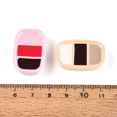 UV Plating Opaque Acrylic Beads OACR-N153-08-1