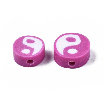 Handmade Polymer Clay Beads CLAY-T016-65J-1