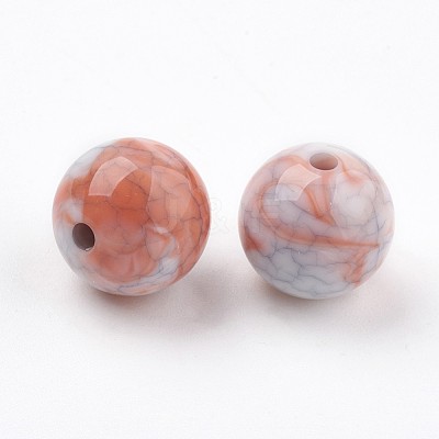 Crackle Acrylic Beads X-MACR-E025-22-10mm-1
