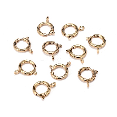 Brass Spring Ring Clasps ZIRC-F120-014G-1