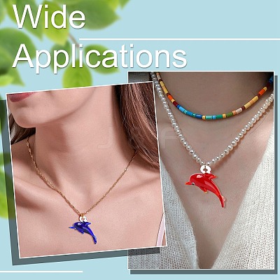 10Pcs 5 Colors Handmade Silver Foil Lampwork Pendants LAMP-CJ0002-53-1
