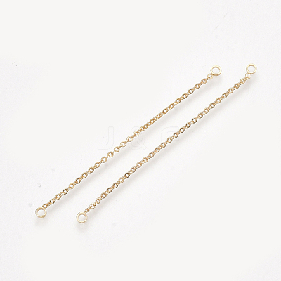 Brass Chain Links Connectors KK-T044-03A-G-1