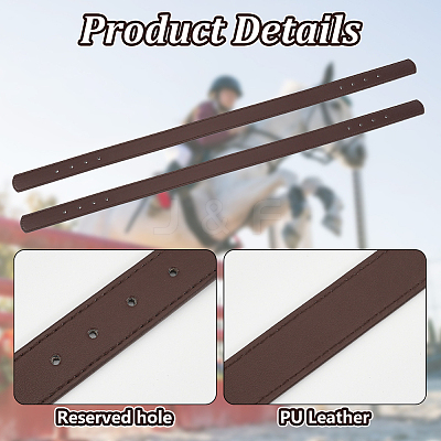 PU Leather Bag Strap Connector Handbag Chain Link Clasps Including Leather Strap D Ring Leather Craft Purse Hardware Supplies FIND-WH0291-35-1