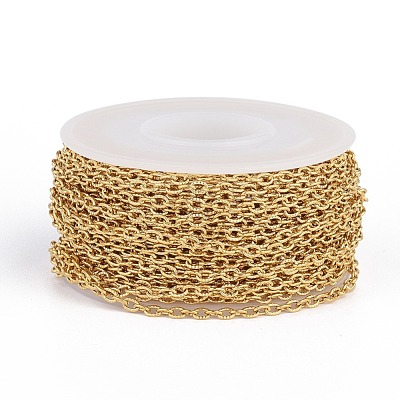 Ion Plating(IP) 304 Stainless Steel Textured Cable Chains CHS-H007-42G-1