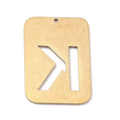 Ion Plating(IP) 304 Stainless Steel Pendants STAS-K216-49K-G-1