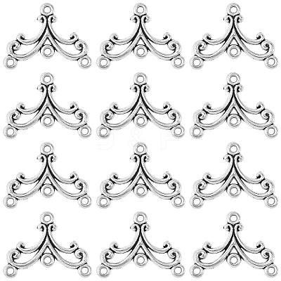 40Pcs Tibetan Style Alloy Chandelier Components FIND-SC0023-76-1