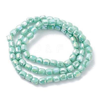 Electroplate Glass Beads Strands EGLA-K015-08D-1