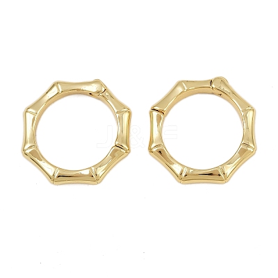 Brass Twister Clasps KK-P323-12G-1