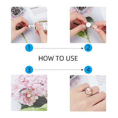 DIY Finger Rings Making Kits DIY-UN0001-15P-1