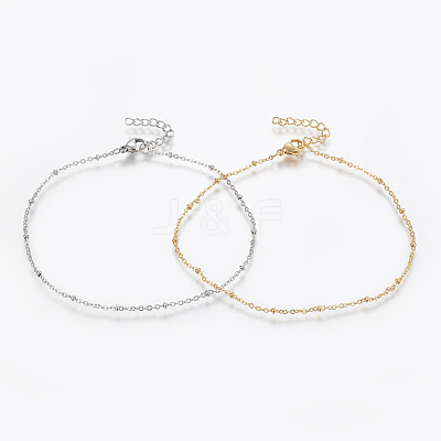 304 Stainless Steel Anklets AJEW-H013-05-1