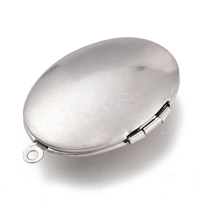 Tarnish Resistant 316 Stainless Steel Locket Pendants STAS-Z010-01-1