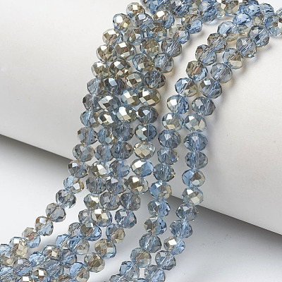 Electroplate Glass Beads Strands EGLA-A034-T2mm-K02-1