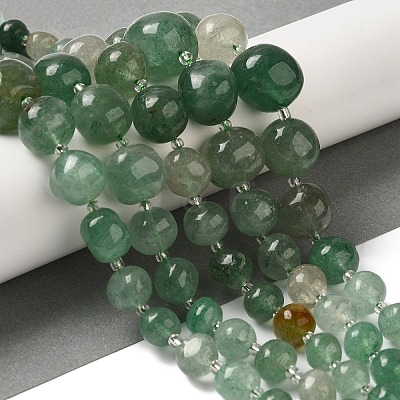 Natural Green Strawberry Quartz Beads Strands G-Q169-E06-01A-1