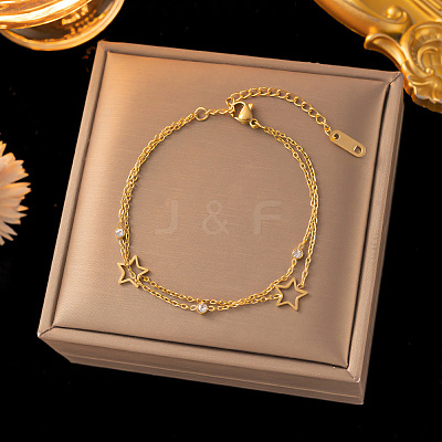 304 Stainless Steel Cable Chain Bracelets WG59DA4-01-1