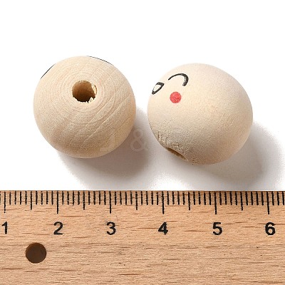 Wood European Beads WOOD-C006-04A-1