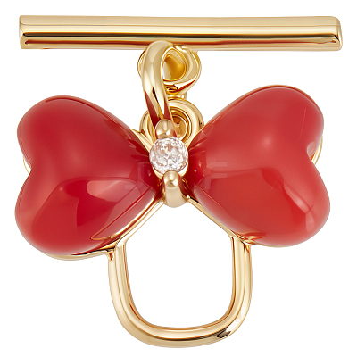 6Pcs Resin Toggle Clasps KK-BBC0018-90-1