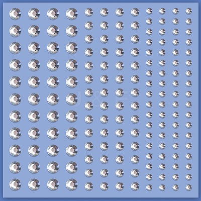 Acrylic Rhinestone Facial Stickers LS-PW-WG72147-01-1