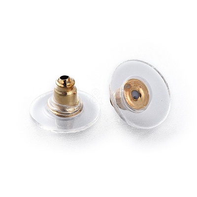 Brass Stud Earrings EJEW-L234-38G-1