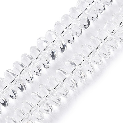 Transparent Glass Beads Strands GLAA-N001-62C-1