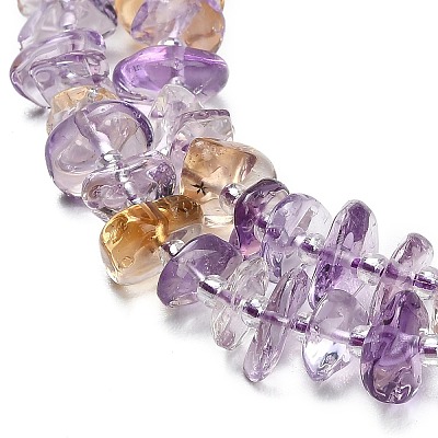 Natural Ametrine Beads Strands G-Z124-A02-02-1