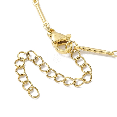 Brass Bar Link Chain Bracelets for Women Men BJEW-JB10274-01-1