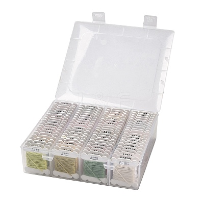 80 Cards 80 Colors 6-Ply Polyester Embroidery Floss OCOR-K006-C02-1