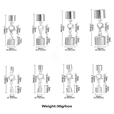 8 Styles Alloy Lobster Claw Clasps FIND-CJ0001-44S-1