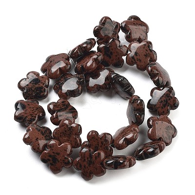 Natural Mahogany Obsidian Beads Strands G-F769-N01-01-1