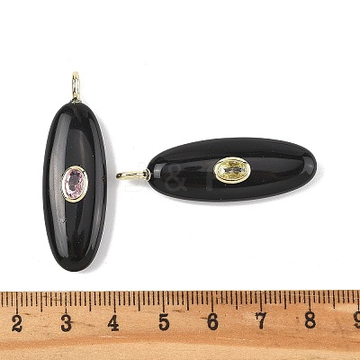 Natural Obsidian Pendants G-D357-02D-1