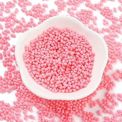 Baking Paint Glass Seed Beads SEED-A033-05I-1