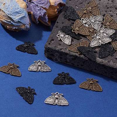 30Pcs 3 Colors Tibetan Style Alloy Pendants FIND-SZ0003-48-1