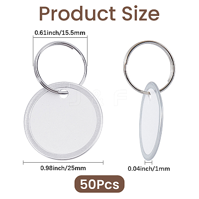 Aluminum & Paper Hanging Price Tags with Rings DIY-SP0007-89A-1