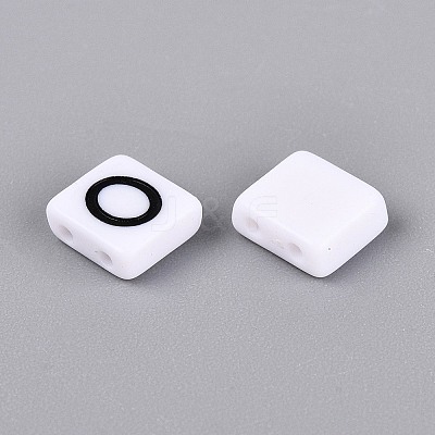 Opaque Acrylic Enamel Beads SACR-Q001-18D-1