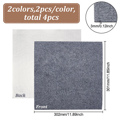 4Pcs 2 Colors Square Polyester DIY Climbing Cat Scratcher AJEW-BC0007-61-1