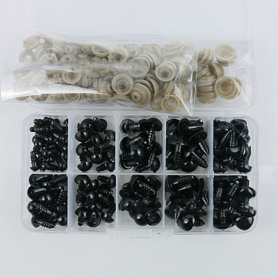 Craft Plastic Doll Eyes & Noses DOLL-PW0001-446A-1