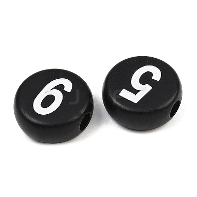 Opaque Acrylic European Beads AC-CBA1794-02-1