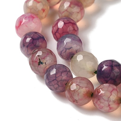 Dyed & Heated Natural Dragon Veins Agate Beads Strands G-P539-A01-01-1