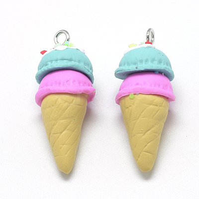 Handmade Polymer Clay Pendants X-CLAY-Q240-003E-1