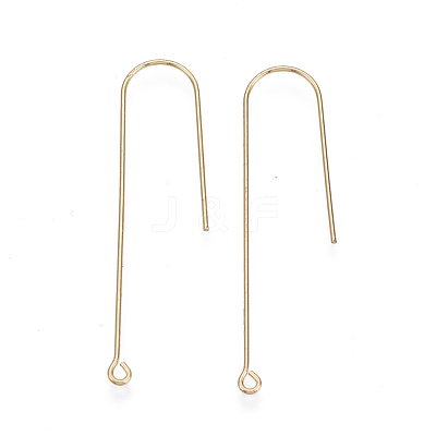 Brass Earring Hooks KK-N231-53-NF-1