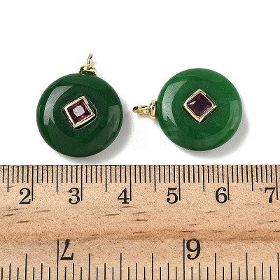 Dyed Natural Malaysia Jade Pendants G-H328-08G-C19-1