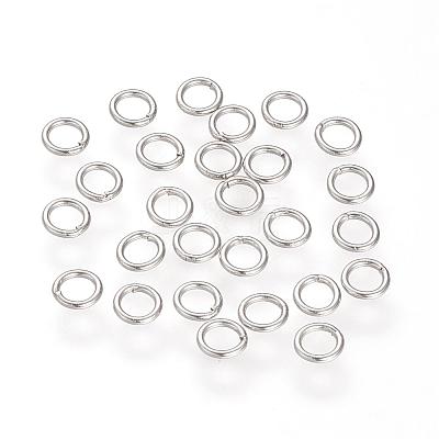 304 Stainless Steel Closed Jump Rings STAS-S066-16-6mm-1