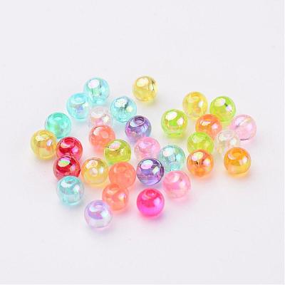 Transparent AB Color Acrylic Beads X-PL731M-1